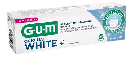 gum gum original white dentifricio sbiancante 75 ml nuova formula gum ean 7630019907323