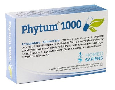 homeo sapiens phytum 1000 30 capsule 500 mg homeo sapiens ean 8051093120900