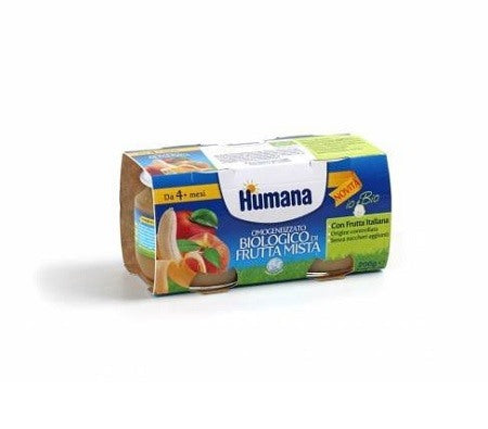 humana italia humana omogeneizzato frutta mista bio 2 vasetti 100 g humana ean 8031575961047
