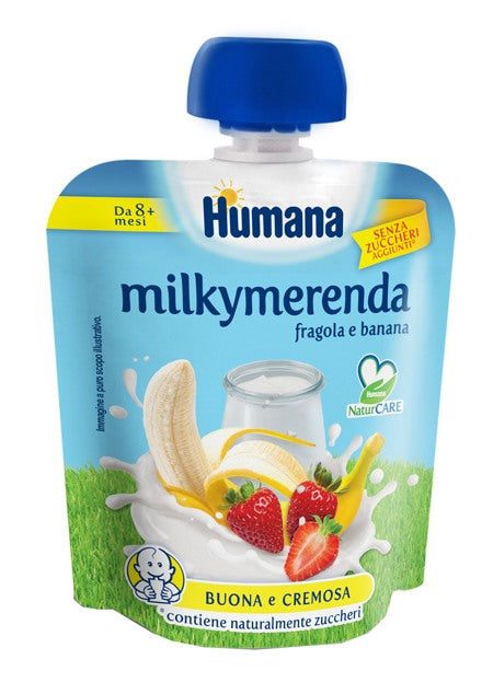 humana italia milkymerenda fragola banana 100 g humana ean 8031575652877