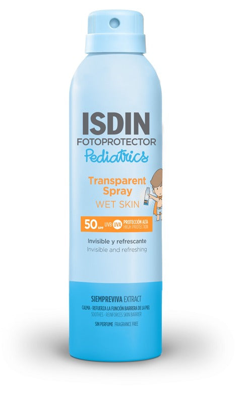isdin transparent spray wet skin pediatrics spf50 250 ml isdin ean 8429420188419