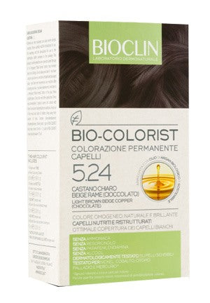 ist ganassini bioclin bio colorist 524 castano chiaro beige rame cioccolato bioclin ean 8050444856888