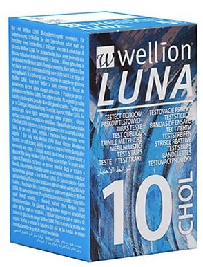 med trust italia wellion luna 10 strips strisce per misurazione colesterolo ean 9120015783611