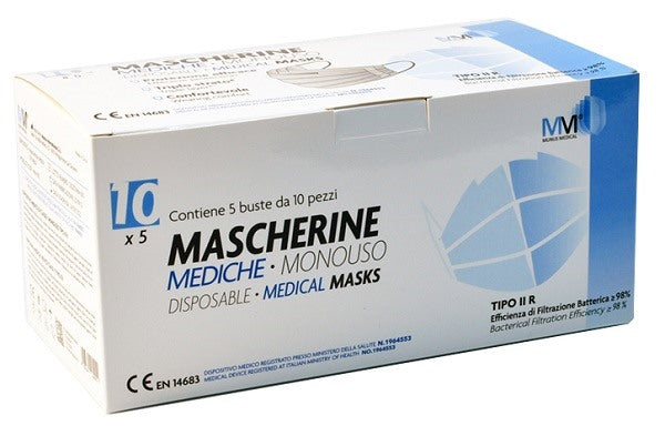 munus international munus medical mascherina chirurgica iir 50 pezzi nera munus ean 8056364165383