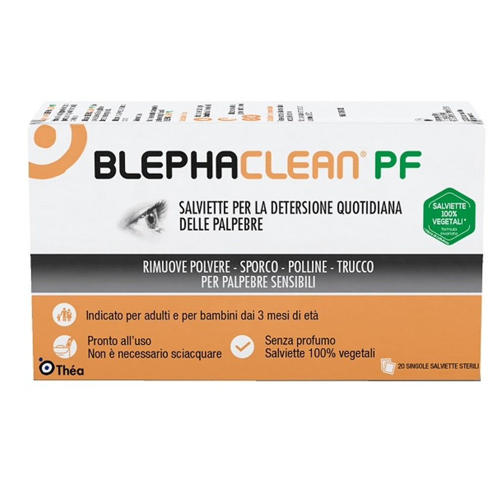 nessuno blephaclean pf salviette detersione quotidiana palpebre 20 pezzi senza profumo