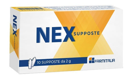nessuno nex supposte 10 pezzi da 2 g