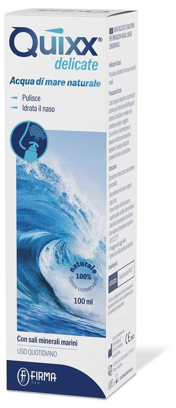 nessuno soluzione spray per irrigazioni nasali quixx delicate acqua marina isotonica 100 ml ean 8050519010214