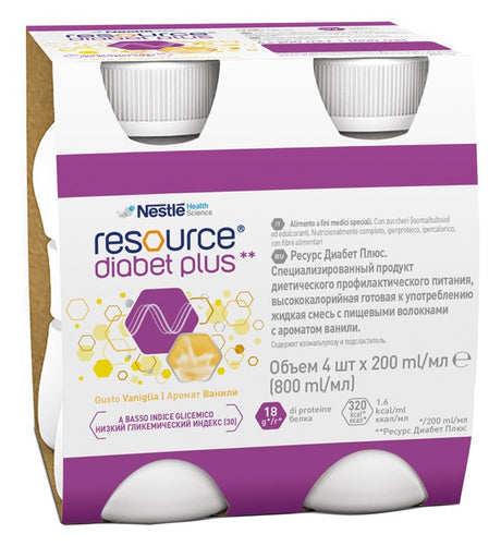 nestle it healthcare nu resource diabet plus vaniglia 4 x 200 ml nestle ean 7613035190337