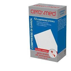 nova argentia ind farm garza idrofila ceroxmed 10x10 cm in cotone 25 pezzi ceroxmed ean 8033638954331
