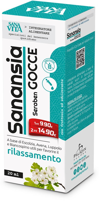 paladin pharma spa sanavita sanansia seraben gocce 20 ml sanavita ean 8052049553919