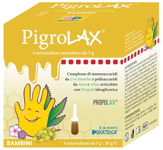 pediatrica microclisma pigrolax bambini 6 x 5 g pediatrica ean 8051160660308