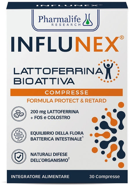 pharmalife research influnex lattoferrina bioattiva 30 compresse pharmalife research ean 8052275433757