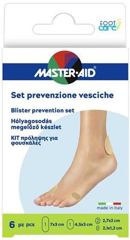 pietrasanta pharma protezione vesciche master aid footcare mix 6 pezzi a3 pietrasanta pharma ean 8032956146121