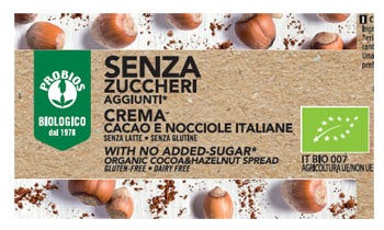 probios crema spalmabile cacaonocciole senza zuccheri aggiunti 200 g probios ean 8018699024391