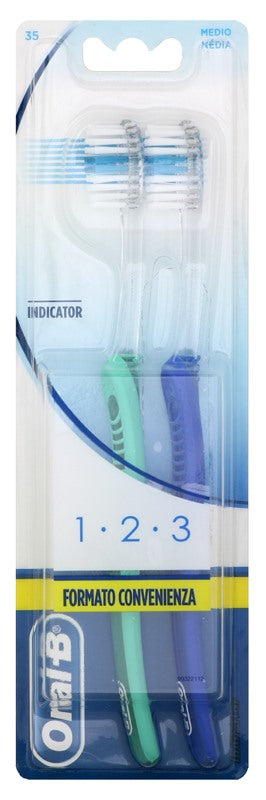 procter oralb 123 indicator spazzolino manuale setole 40 medie oral b ean 8001841033501