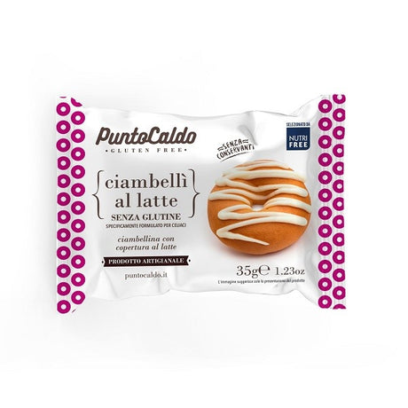 punto caldo ciambelli latte ciambellina con copertura di cioccolato al latte 35 g punto caldo ean 8033837841081