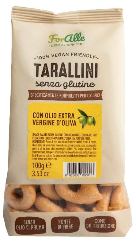 re food foralle tarallini con olio extra vergine doliva 100 g ean 8023036000013