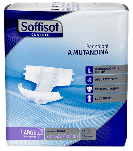 s i l c pannolino mutandina soffisof classic maxi l 15 pezzi soffisof ean 8007300011073