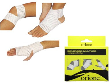 safte orione 410 fascetta multiuso per caviglia ginocchio polso bianca unica orione ean 8056045436566