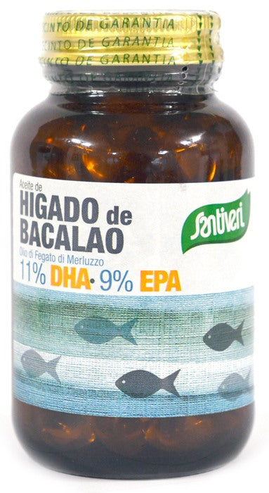 santiveri sa olio di fegato di merluzzo 120 perle flacone 84 g santiveri ean 8412170017139