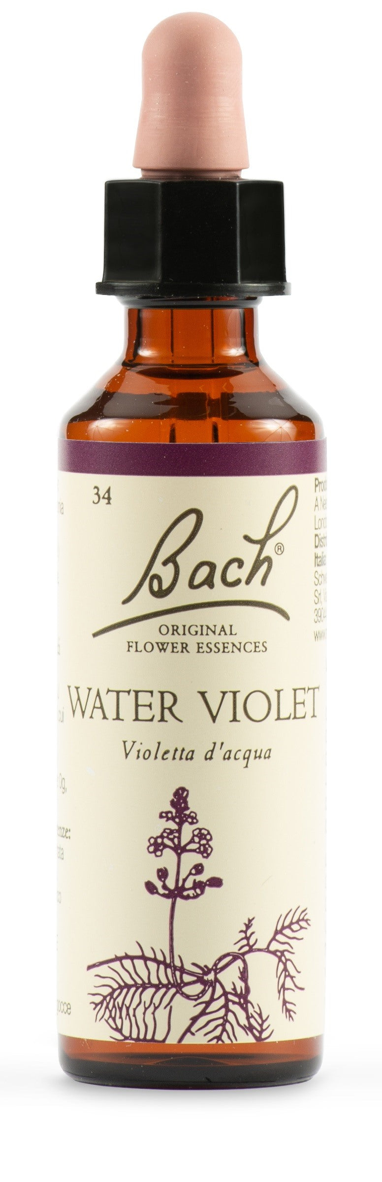 schwabe water viol bach orig 20 ml schwabe pharma italia ean 5000488300529