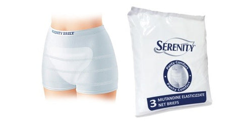 serenity mutandina a rete per incontinenza serenity panty comfort l 3 pezzi serenity ean 8003670988083