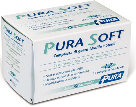 sixtem life garza in tessuto non tessuto pura soft 36x40cm 12 pezzi sixtem life ean 8032779840572