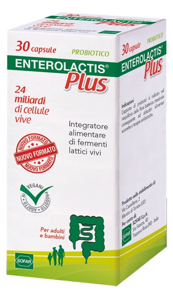 sofar enterolactis plus 30 capsule enterolactis ean 8050762831000