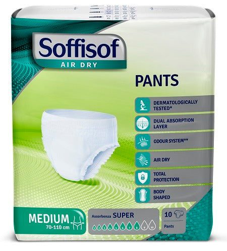 soffisof pannolone soffisof air dry pants super medium 10 pezzi soffisof ean 8007300028637