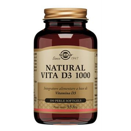 solgar natural vita d3 1000 100 perle softgel solgar ean 0033984008793
