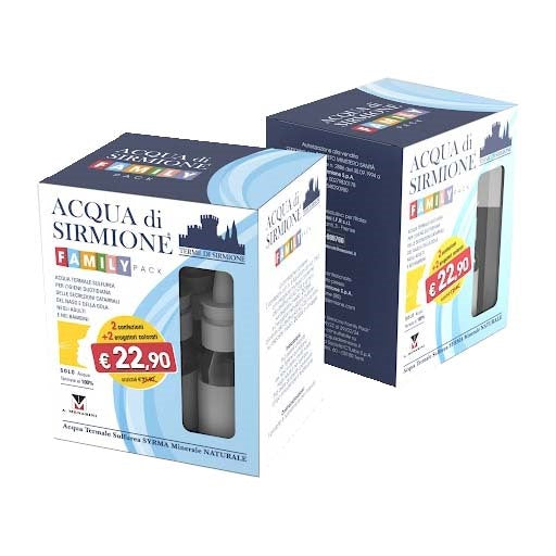 terme di sirmione acqua di sirmione family pack 12 flaconcini da 15 ml acqua di sirmione ean 8059591080887