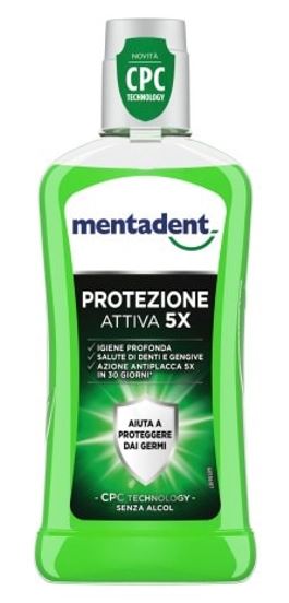 unilever italia mkt oper mentadent collutorio protezione attiva 400 ml mentadent ean 8710522942857