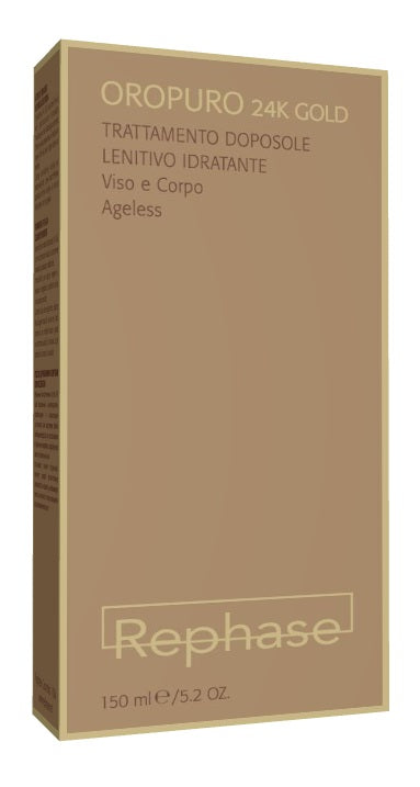 vivipharma rephase oropuro 24k gold hydrogel doposole solare lenitivo idratante 150 ml ean 8057158072436