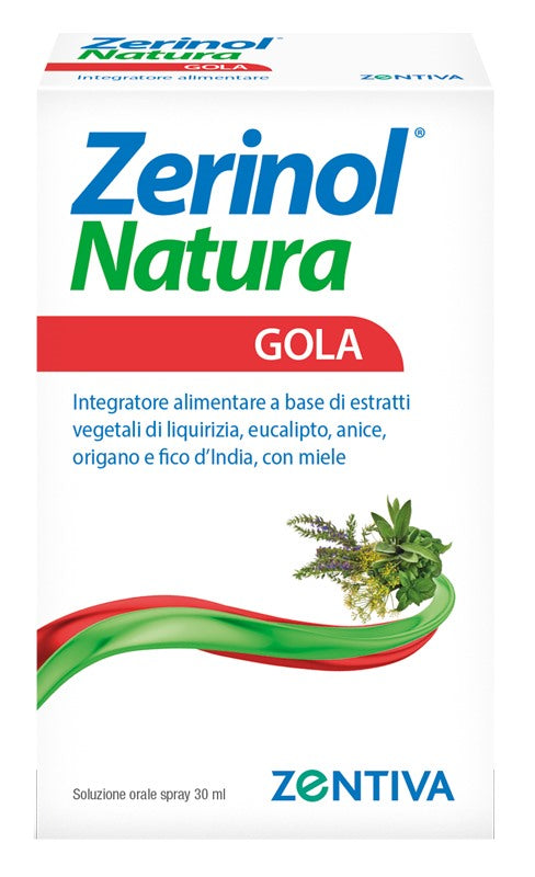 zentiva italia zerinol natura gola spray 30 ml